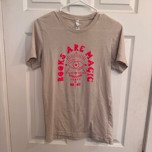 Books Are Magic Evil Eye T-Shirt Unisex Size Small - Brooklyn Bookstore